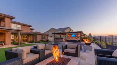 Fire and Lights Photo