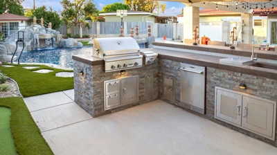 Outdoor kitchen details Photo