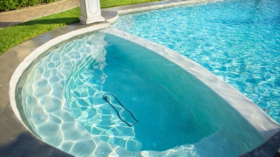 Combination pool and spa Photo