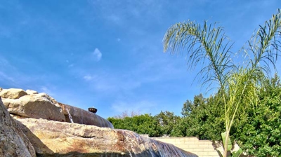 Stone waterfall detail Photo