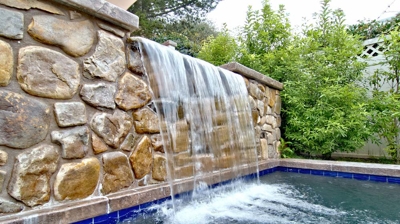 Custom stone waterfall Photo