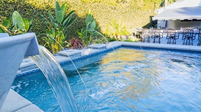 Waterfall and deck jets Photo