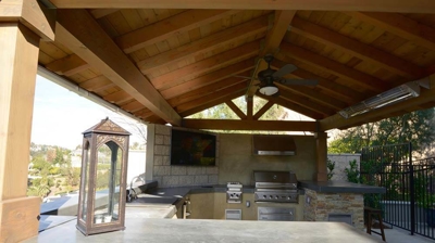 Outdoor Cooking Area under Pavillion Photo