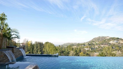 Infinity Edge Pool with Hill View Photo