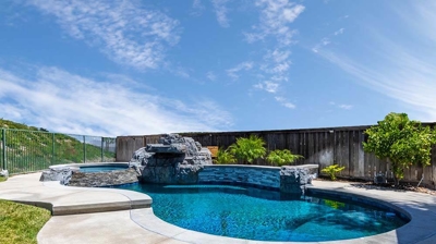 Pool with Waterfall Off Photo