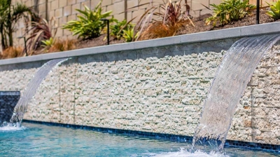 Waterfalls in Pool Photo