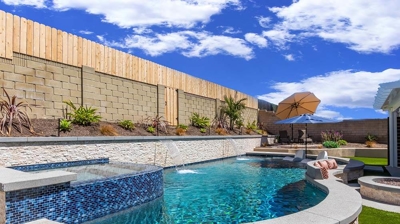 Custom Pool with Waterfalls Photo