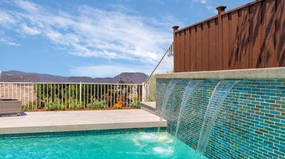 View of Pool with Waterfalls Photo