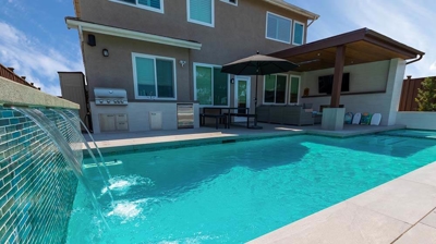 Up Close View of Waterfall Photo