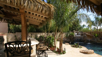 Poolside bar area Photo