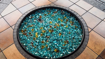 Fire feature detail Photo