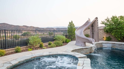 View of pool from spa Photo