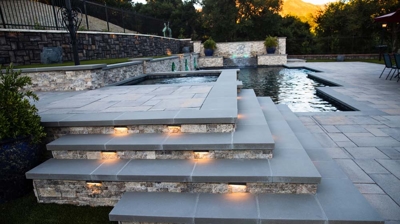 Custom illuminated stairs Photo