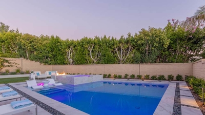 Pool with Stone Pavers Photo