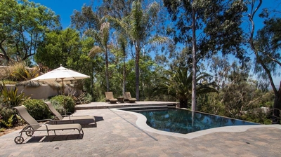 Outdoor Seating near Pool Photo