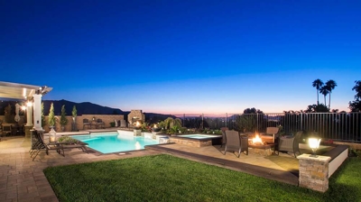 Pool with Fire Pit Area Photo