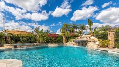 Pool with Shade Umbrella Photo