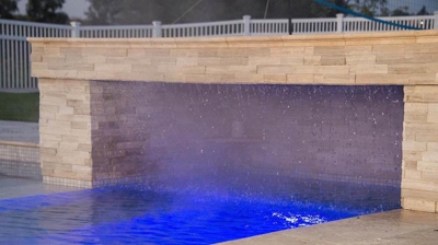 Waterfall in Pool Photo