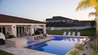 Exterior Pool with Chairs Photo