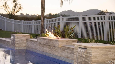 Waterfalls and Fire Pit Photo