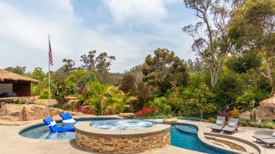 Custom freeform pool and spa Photo