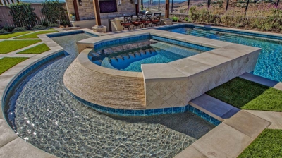 Curved jacuzzi design Photo
