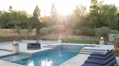 Backyard pool Photo