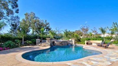 Backyard pool and spa Photo