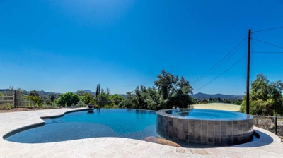 a pool's gentle curves inviting blissful relaxation Photo