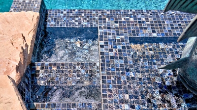 Waterfall top basin for water Photo