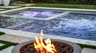 Suburban paradise with a stunning pool and jacuzzi Photo