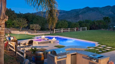 Custom patio and pool area Photo