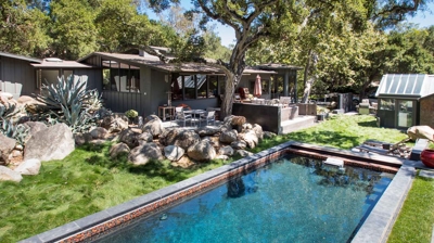 Shimmering waters in a glittering tile oasis Photo