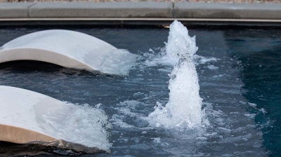Water fountain feature detail Photo