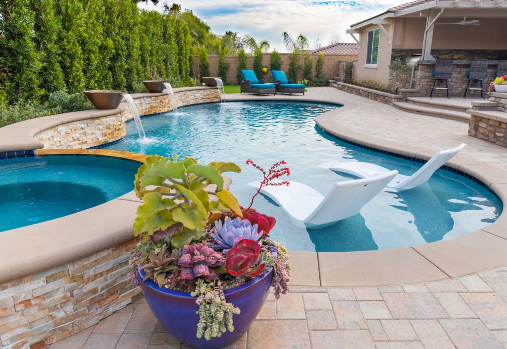 A beautiful backyard and pool